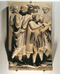Laudate Eum en choro (Psalm 150, Laudate Dominum), panel med sjungande barn
