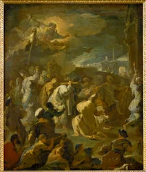 David för arken till Jerusalem (målning på duk)