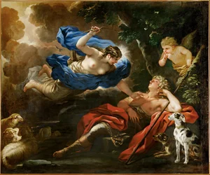 Diana och Endymion (målning på duk)