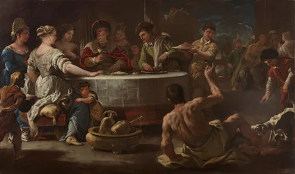Dyk och Lasarus, 1680.