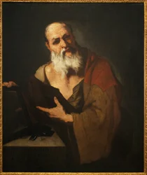 Platon (424-348 f.Kr.). Målning av Luca Giordano (1634-1705), olja på duk
