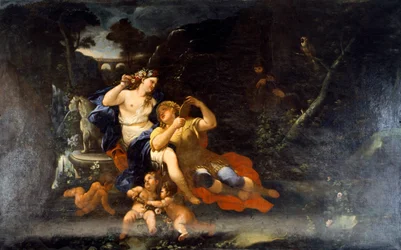 Rinaldo na Armida na Luca Giordano (1632-1705), mafuta kwenye canvasswed