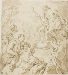 Sankt Johannes Döparen predikar