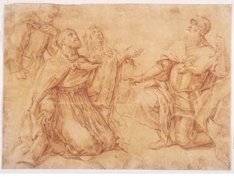 Sts Augustine, Nicholas of Tolentino, Teresa och William