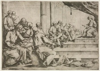 Den unge Kristus undervisar i templet, ca. 1653.