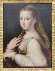 Sankta Katarina av Alexandria, Luca Longhi (olja på duk)