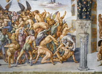 Damned in hell, från Last Judgment freskcykel
