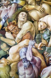 Damned in hell, från Last Judgment freskcykel