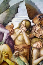 Damned in hell, från Last Judgment freskcykel