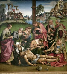 Klagosång över den döde Kristus, 1502.