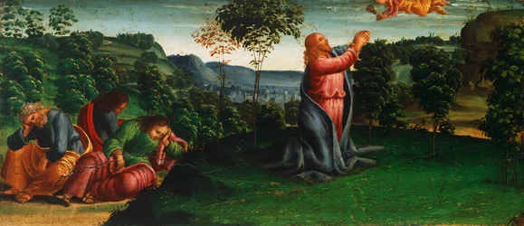 Stories of Christ: Christ in Garden of Getsemane av Luca Signorelli (cirka 1445-1523)