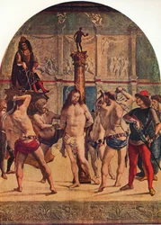 The flagellation of Christ, 1482-1485, 1930.