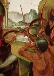 The Martyrdom of St. Sebastian, detalj av en bågskytt (detalj av 165896)