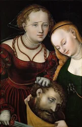 Judith och hennes piga med huvudet av Holofernes, efter 1537