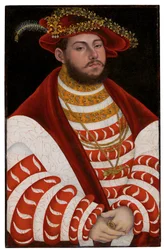 Porträtt av Johannes Fredrik I, kurfurst av Sachsen