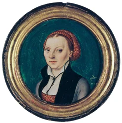 Porträtt av Katharina von Bora, Hustru till Martin Luther, 1529