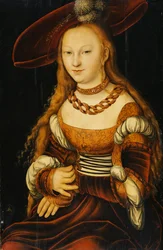 Porträtt av en ung dam, ca 1350