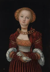Kvinna porträtt. Omkring 1525