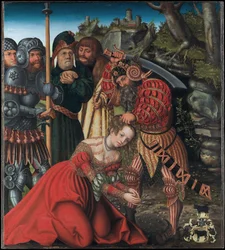 Tyska: Das Martyrium der Heiligen Barbara Den heliga Barbaras martyrium