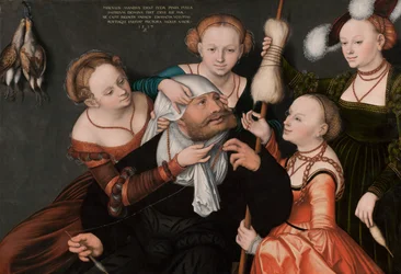 Hercules och Omphale, 1537