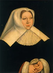 Porträtt av Margareta av Österrike 1480-1530, ca 1530