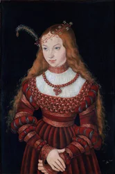 Porträtt av prinsessan Sibylle av Kleve