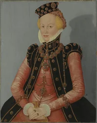 porträtt av en saxisk prinsessa