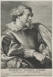 Porträtt av Hubert van den Eyden.