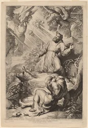 Saint Francis tar emot Stigmata