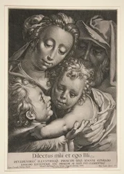 Den heliga familjen med Saint John