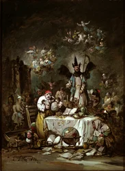 Allegorisk nyckfullhet. Girigheten