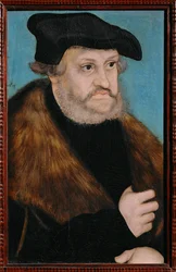 Kurfursten Friedrich der Weise ... (målning på trä)