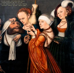 Herkules och Omphale, detalj