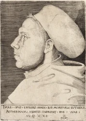 Martin Luther som en Augustinerbroder av Lucas Cranach den äldre 1521