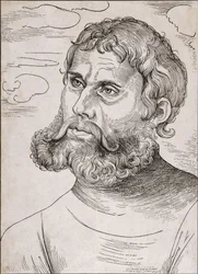Porträtt av Martin Luther som "Junker Jorg" - av Lucas Cranach den äldre - 1522