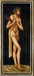 Schmerzensmann;Sorgens Kristus (målning på lind)