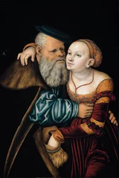 Det omatchade paret (olja på panel