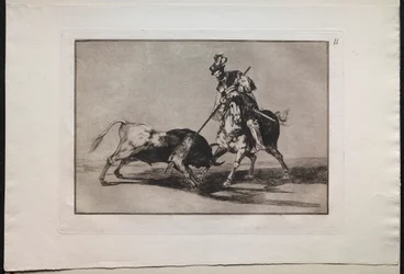 Tjurfäktningar: El Cid Campeador spjuts av en annan tjur