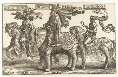 Hjältarna Hector av Troja, Alexander den store och Julius Caesar The Nine Heroes (serietitel)