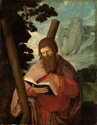 Sankt Andreas i halvfigur