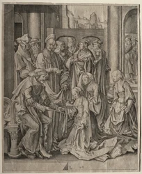 Ester före Ahasveros, 1518.