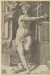 Faith, från serien De sju dygderna, 1530.