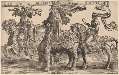 Hector av Troja, Alexander av Makedonien, Julius Caesar
