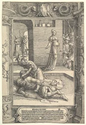 Jael Killing Sisera, prydnadsram, ca. 1517.