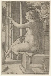 Rättvisa, från serien The Virtues, 1530.