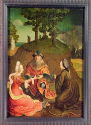 Lots döttrar får sin far att dricka vin, ca 1508-15 (olja på ek)