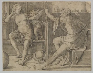 Mars, Venus och Amor, 1530.