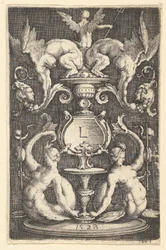 Panel av prydnad med två sirener, 1528.