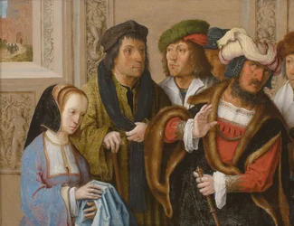 Potiphars hustru (putiphar), ca 1512 (olja på trä)