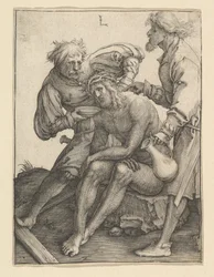 Soldater som ger dryck till Kristus, ca. 1512.